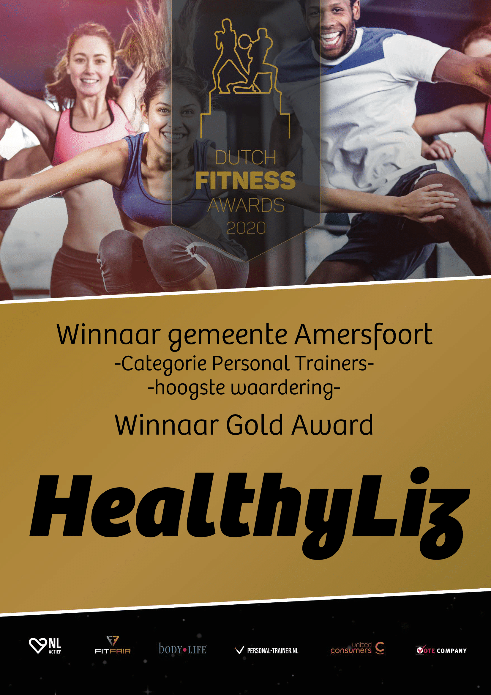 HealthyLiz winnaar personal trainer gemeente Amersfoort